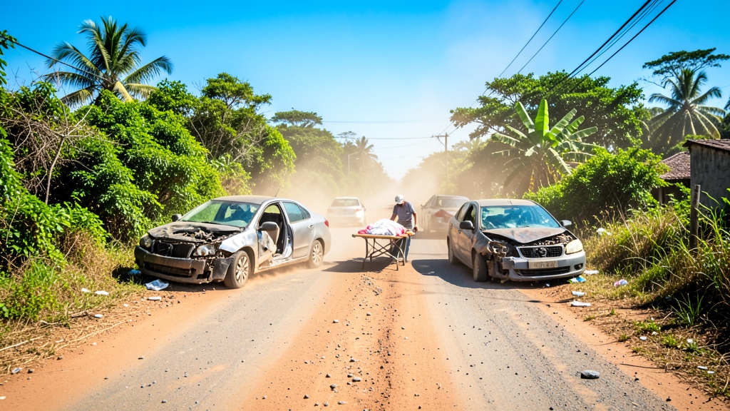 Choque en La Puntilla-Salitre deja herido grave y detiene a dos conductores
