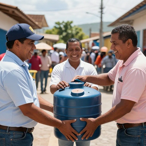 Prefectura entrega 405 tanques de agua en Salitre y ratifica meta provincial de 50 mil unidades