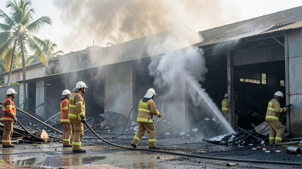 Bomberos del Guayas enfrentan el reto de las bodegas clandestinas en la Bahía