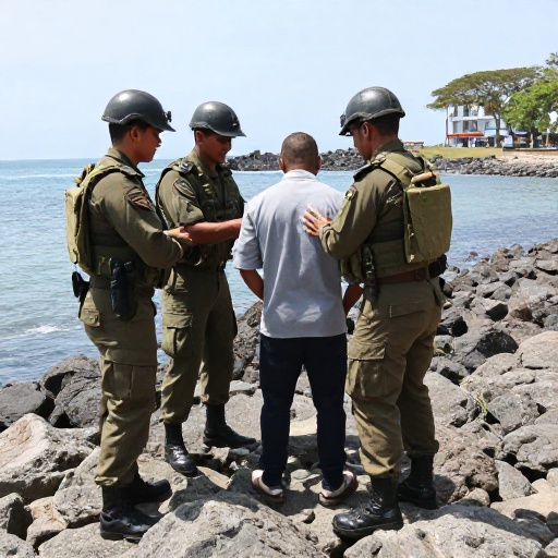 Fuerzas Armadas capturan a narcotraficante en la isla Trinitaria del Guayas