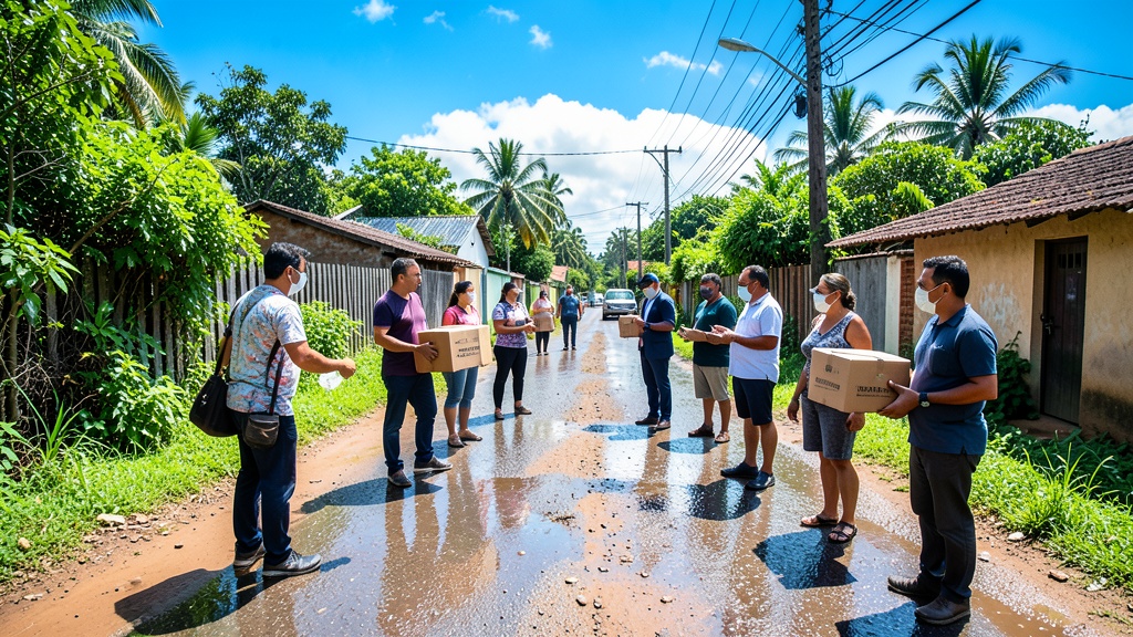 Gobierno federal entrega 300 kits humanitarios a afectados por lluvias en Salitre