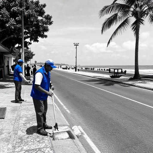 Prefectura del Guayas lidera minga de limpieza en Engabao con más de 120 voluntarios