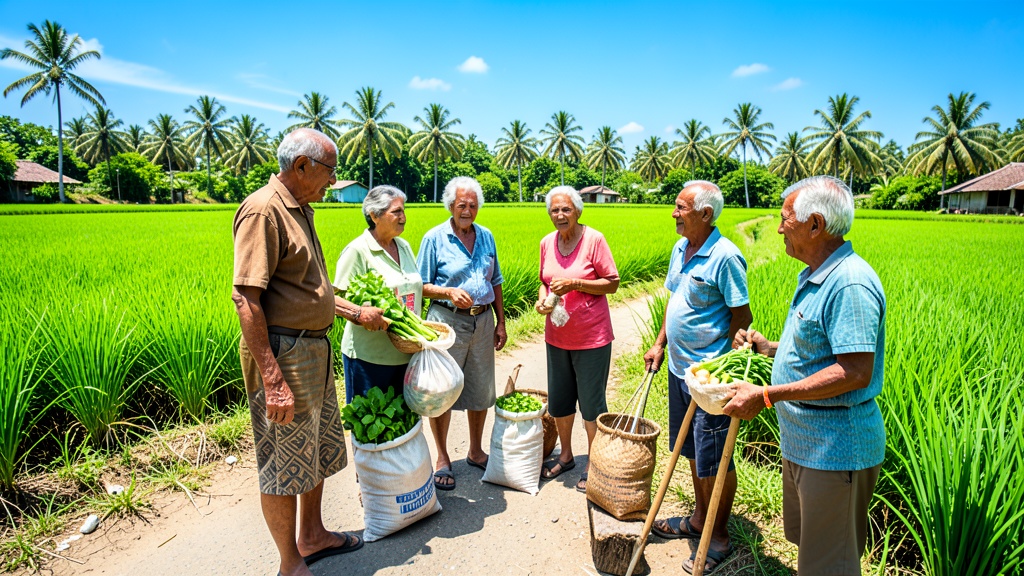 Adultos mayores de General Vernaza reciben hortalizas y capacitación agrícola