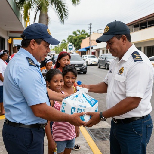 Prefectura del Guayas entrega kits de agua segura a 82 familias en Salitre ante amenaza de El Niño