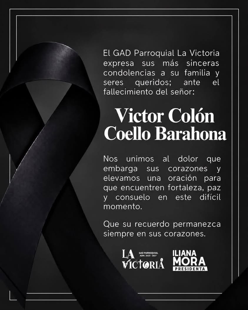 Fallece en La Victoria (Salitre) el señor Víctor Colón Coello Barahona