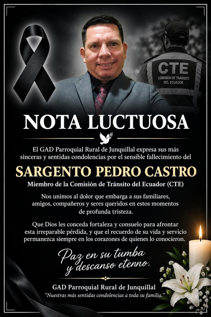 Junquillal lamenta el fallecimiento del sargento Pedro Castro