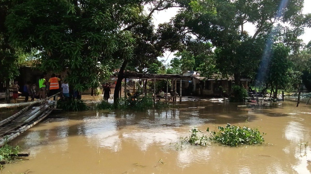 Estero Briceño desbordó en Guayas por lluvias; afecta a Francisco Campos Coello