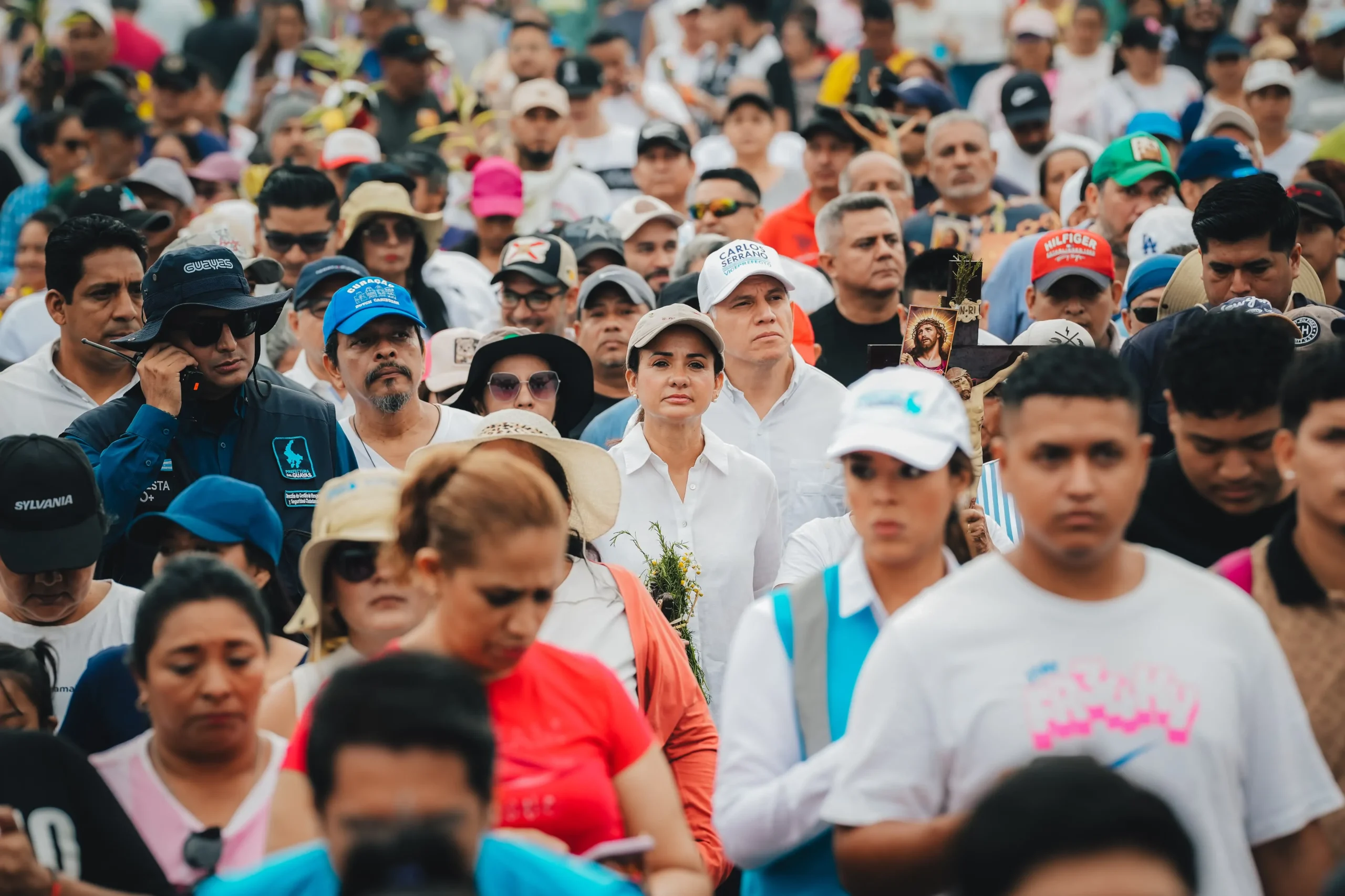 Prefectura del Guayas articuló seguridad para 500 mil fieles en la Procesión del Cristo del Consuelo
